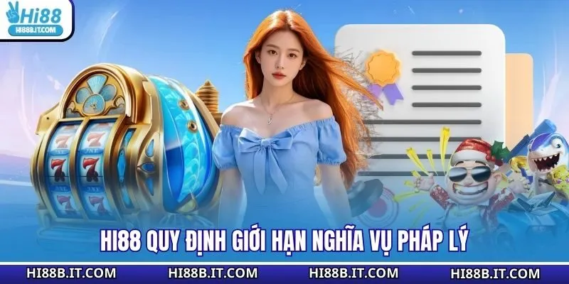 Hi88 quy định giới hạn nghĩa vụ pháp lý